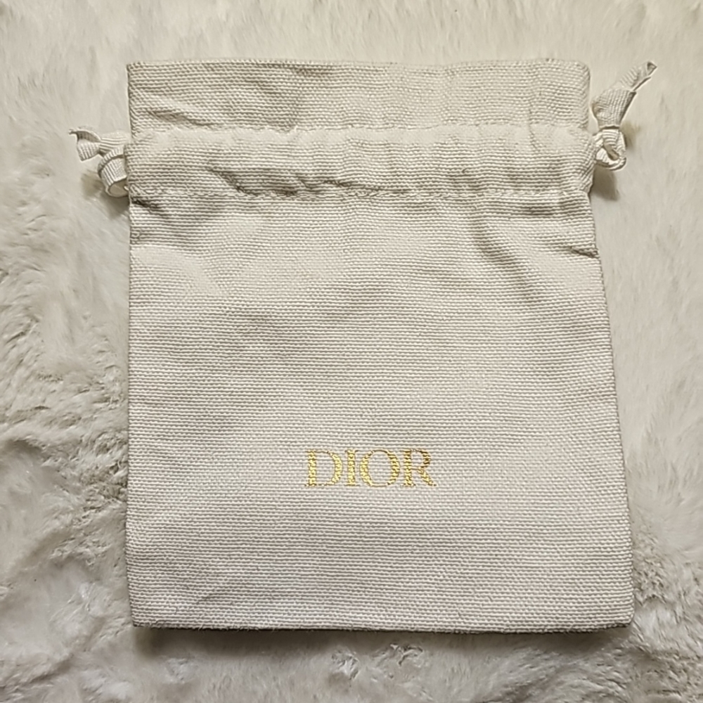 Dior New Small Woven Pouch Dust Bag White Gift Wrap Luxury Gift